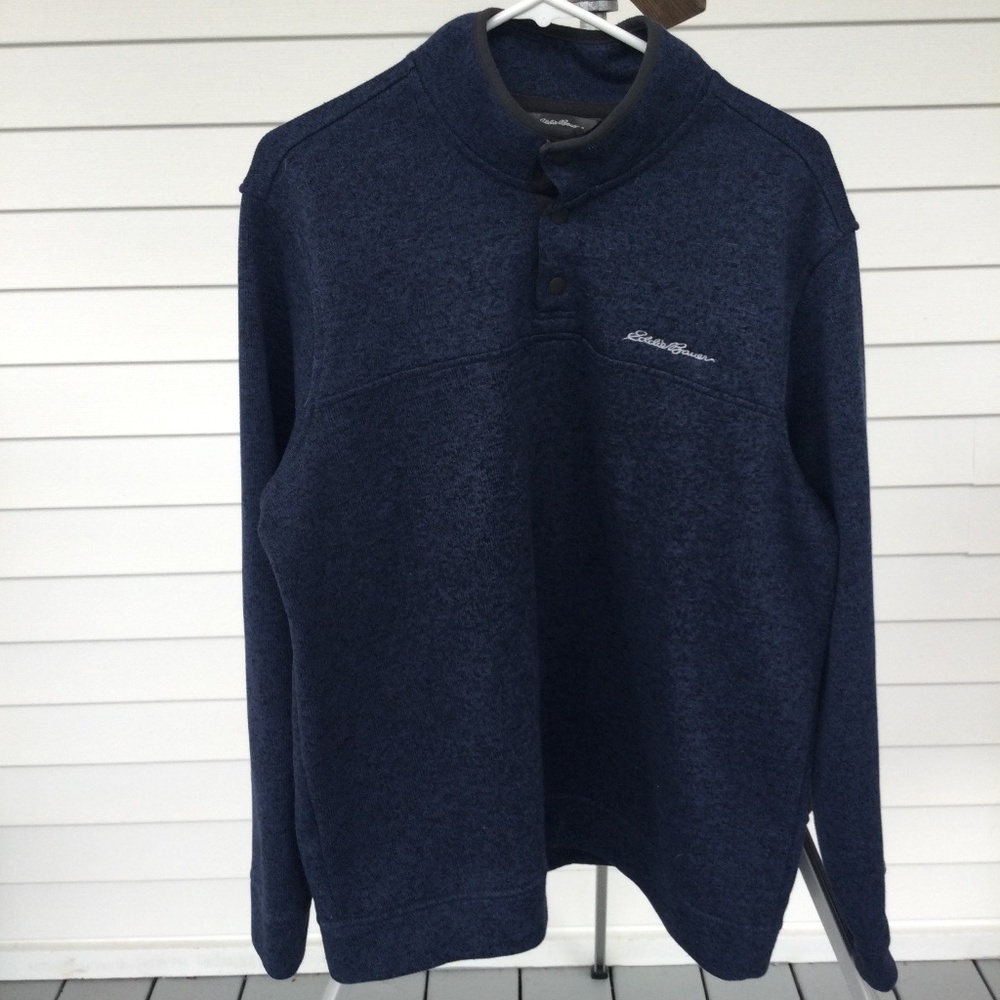 Eddie Bauer Pullover, 3 Snap Closure, Size XL